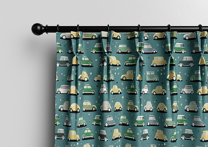 Roadtrip, Teal Blue - Made to Measure Curtains - Image 10